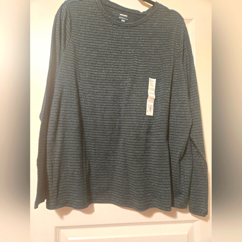 The Everyday Tee / XXL Sleeve Crew Green / Silver